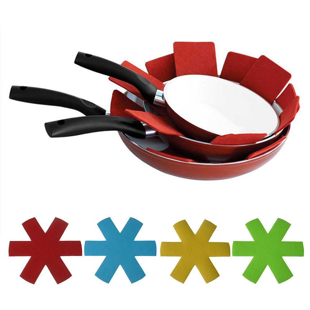 Protections Pot et casseroles colorées, coussinets de diviseur Premium, pour Table à manger, pour éviter les rayures des Surfaces, 4/8 pièces