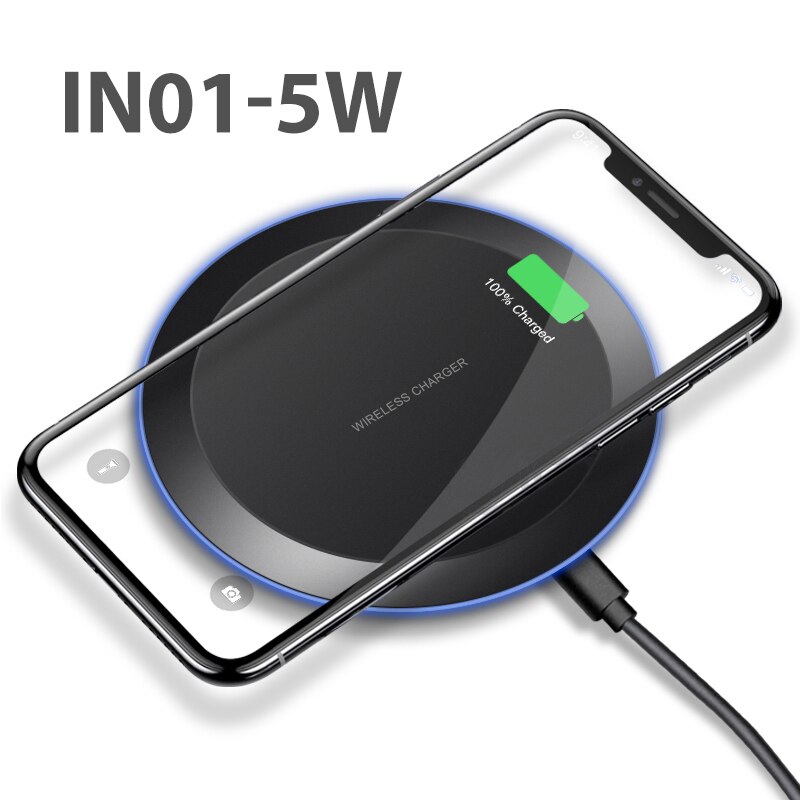 ESVNE 15W Schnelle Qi Drahtlose Ladegerät für iPhone 11 Profi 8 X XR XS wirless Ladung für Samsung telefon USB ladegerät kabellos Pad E039: E5W