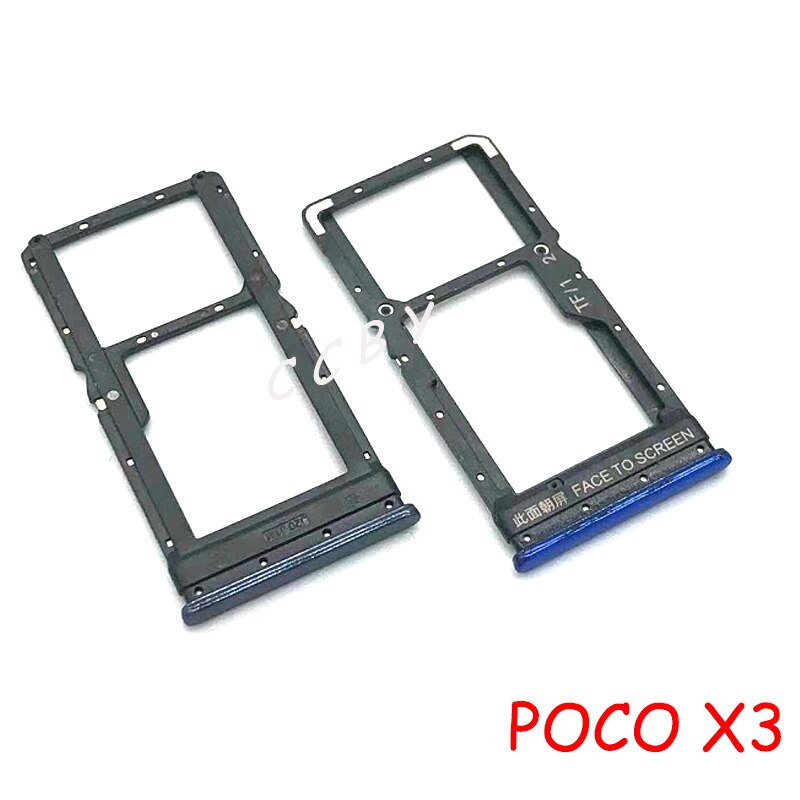 Voor Xiaomi Mi Poco M3 / X3 Sim Card Tray Slot Holder Vervangende Onderdelen