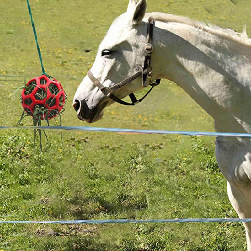 Horse Treat Ball Stable Hanging Hay Feeder Toy Ball Feeding Stretchable TPR Slow Feeder Ball: 01