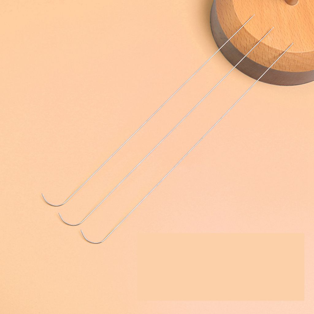 1/3 Pcs Curved Beading Needles Stainless Steel Curved Beading Needles For DIY Jewelry Making Sewing Tools: 3pcs A