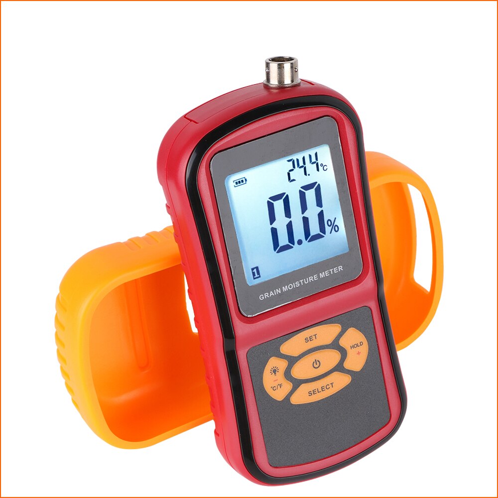 RZ Digital Grain Moisture Meter Smart Sensor 5%~30% Thermometer Seed Paddy Corn Rice With Long Probe Humidity Hygrometer GM640