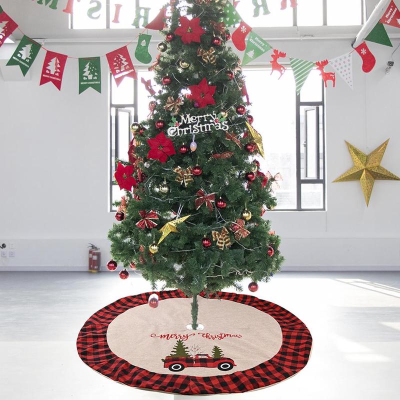 Juletre skjørt biltrykk teppe jul hjemme gulv rød ... – Grandado