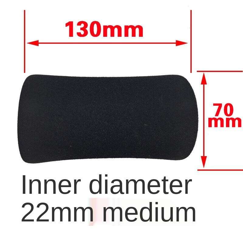 2 st träningsredskap handtag grepp rörsvamp skumgummi tubinpackning: Svart längd -130mm