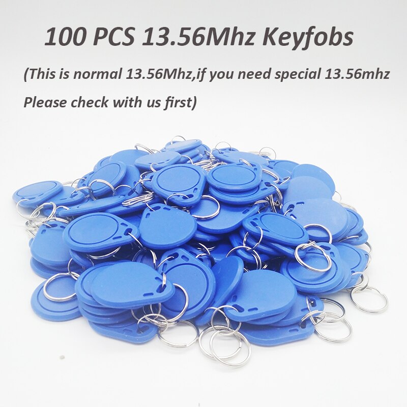 Waterproof Metal 125khz 13.56mhz Proximity Card Door Access Control System Door Lock Controller: 13.56Mhz keyfobs