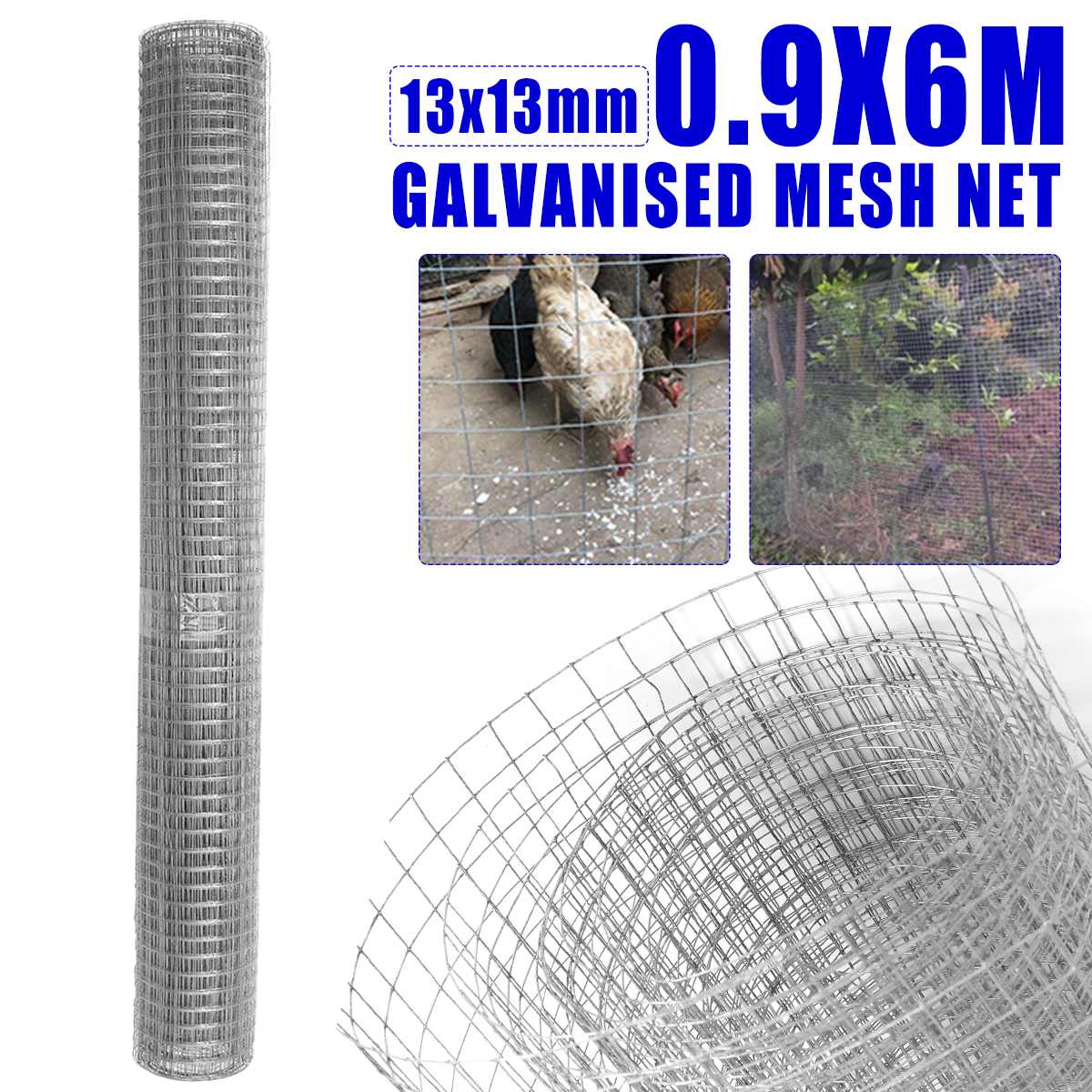 Galvanised Mesh Net Mesh Bird Netting For Garden Chicken Poultry Mesh To Protect Plants Vegetables Tree Bird Protection Net