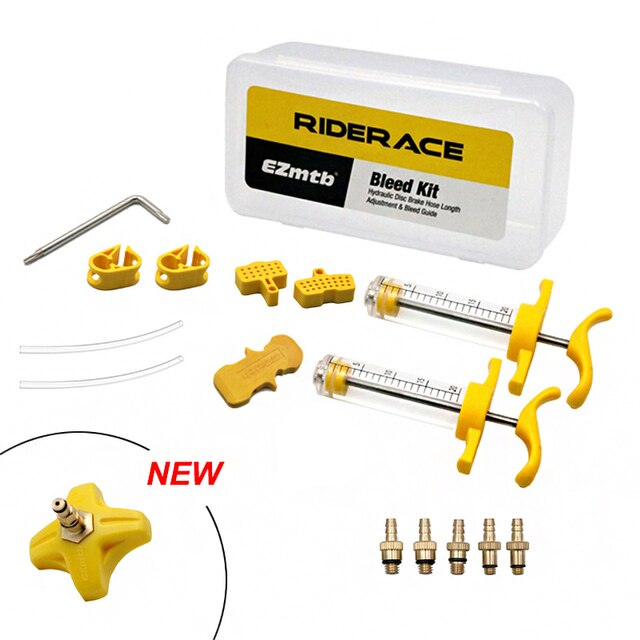 Bicycle Hydraulic Disc Brake Bleed Kit For AVID SRAM S4 Bike Bleeding Edge Code Guide RSC R Level ULT Tlm Red eTap Repair Tools: Yellow