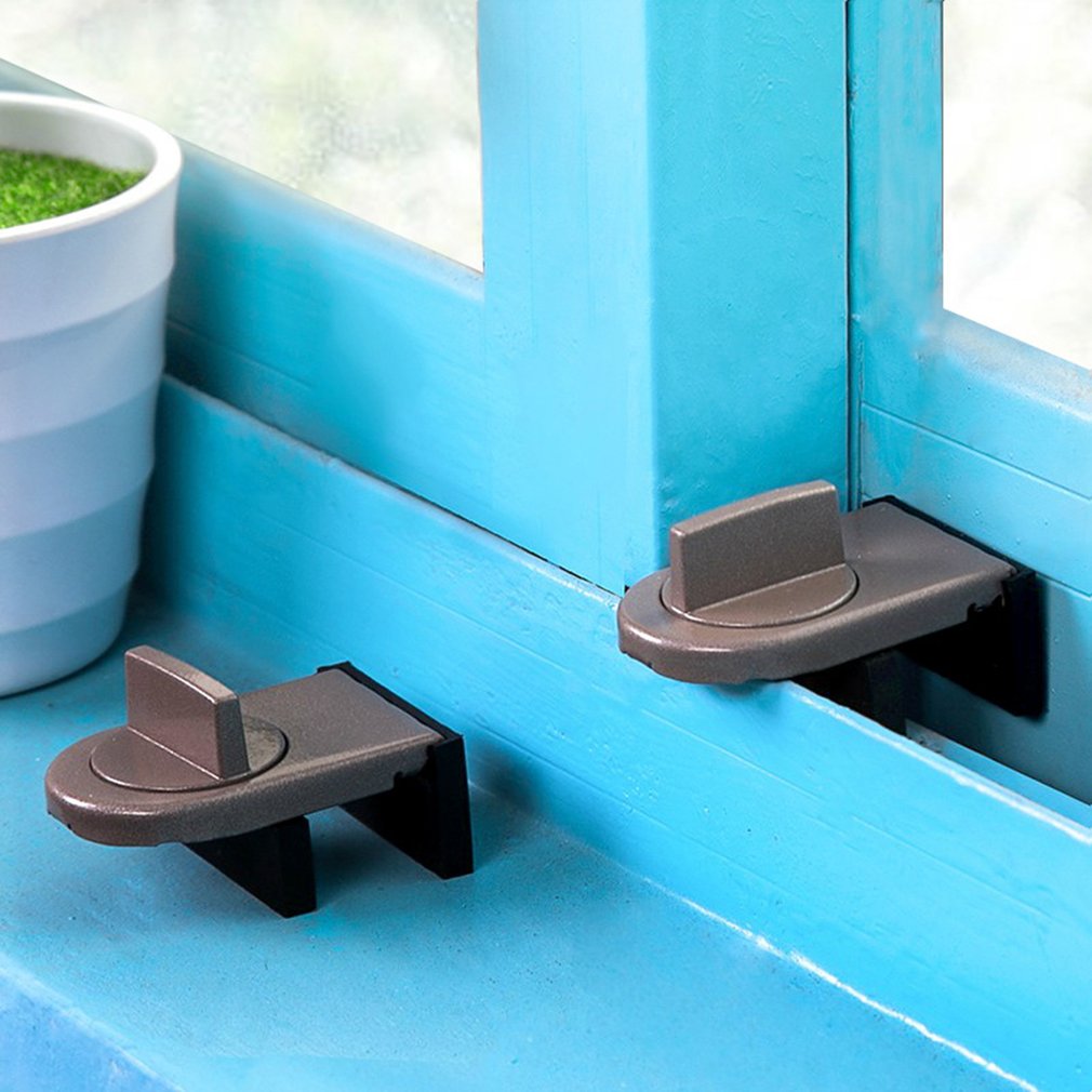 Sliding Sash Stopper Cabinet Locks Straps Doors Security Anti-theft lock Window Sliding Door Baby Kids Child Safety Doors Lock: Default Title