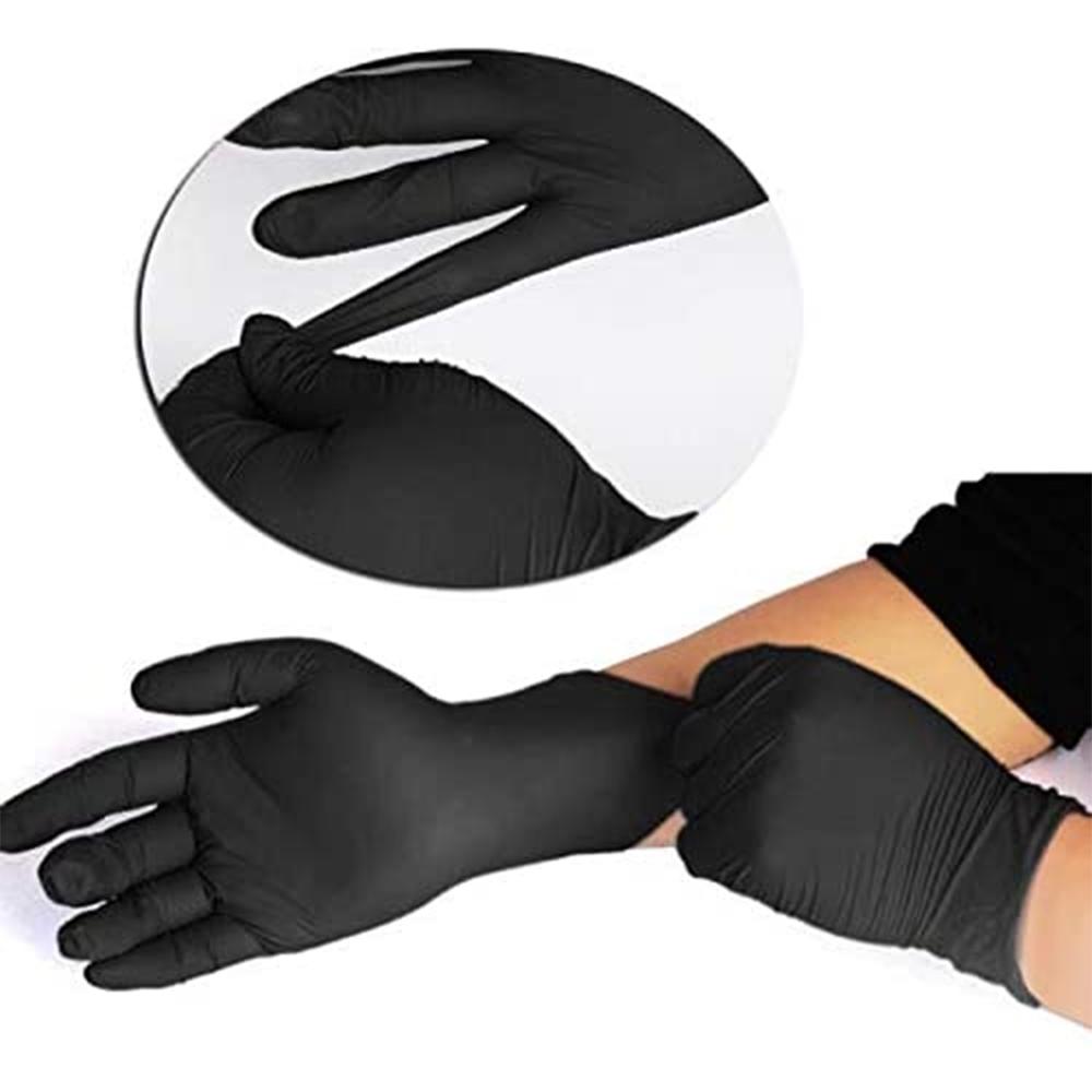 100/50 st märken engångs latexhandskar skyddshandskar hushålls universal rengöringsarbete fingerhandskar