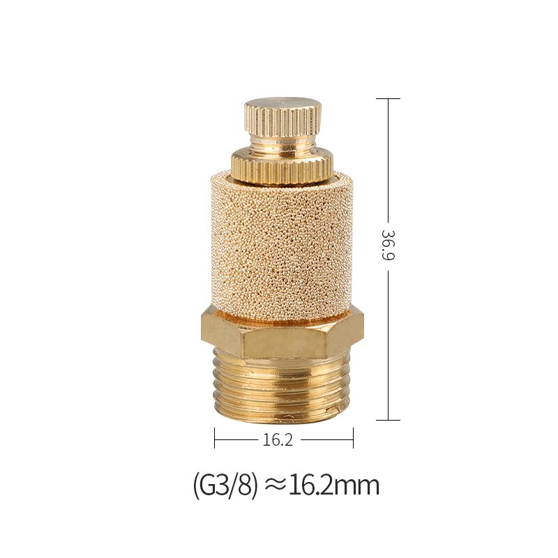 Pneumaattinen messinki pakoputken äänenvaimennin bsl  m5 1/8 " 1/4 " 3/8 " 1/2 " äänenvaimentimet asennus melun suodatin vaimennusliitin kupari: C -3