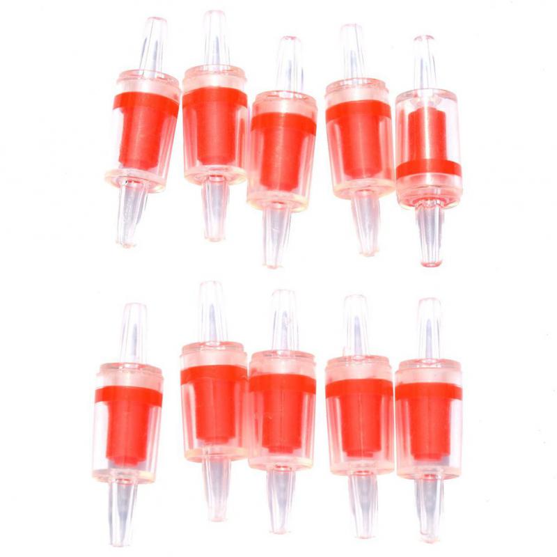 10pcs Fish Tank Plastic One Way Non-Return Check Valve For Aquarium Co2 System Air Pump Aquarium Aerator