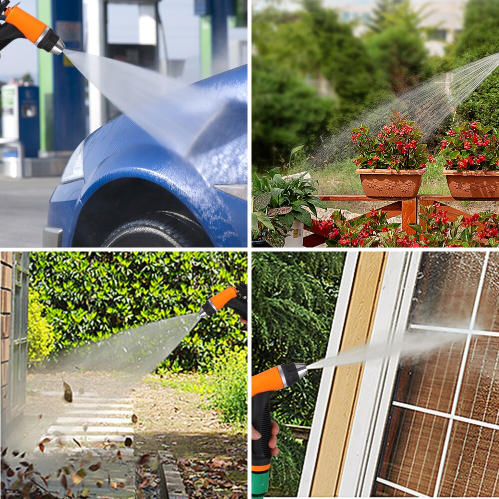 12V Portable 100W 160PSI High Pressure Self-priming Electric Car Wash Washer Washing Machine Cigarette Lighter Water Pump red