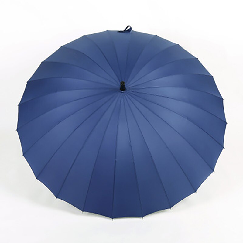 High-end Straight Golf Umbrella Super Large Windproof 24K Solid Color Long Handle Umbrella