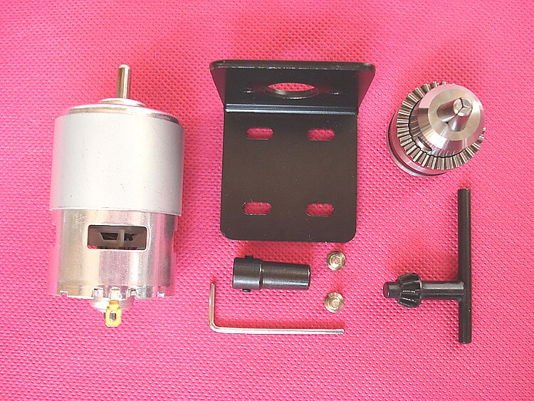 Mini  r755 dc værktøjsboremaskine, mikromotor boremaskine, lille motorchuck samling, lille boremaskine motor