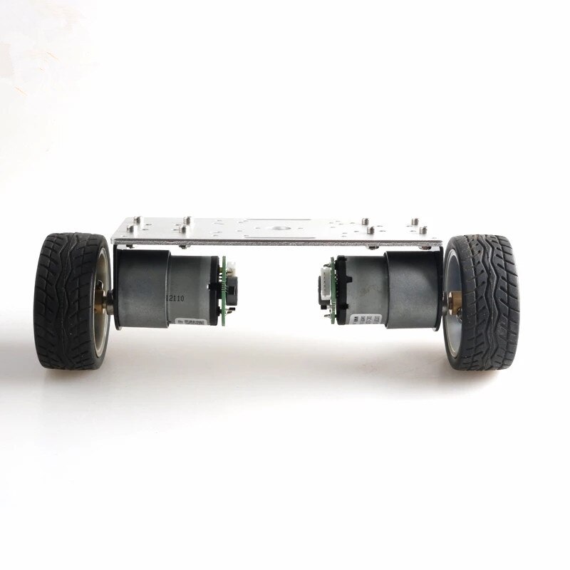 2WD DIY Self-balancing Robot Kit with 2pcs Enocder Motor Metal Plate Car Chassis Frame Mini Two-drive 2 Wheels Technology Toys