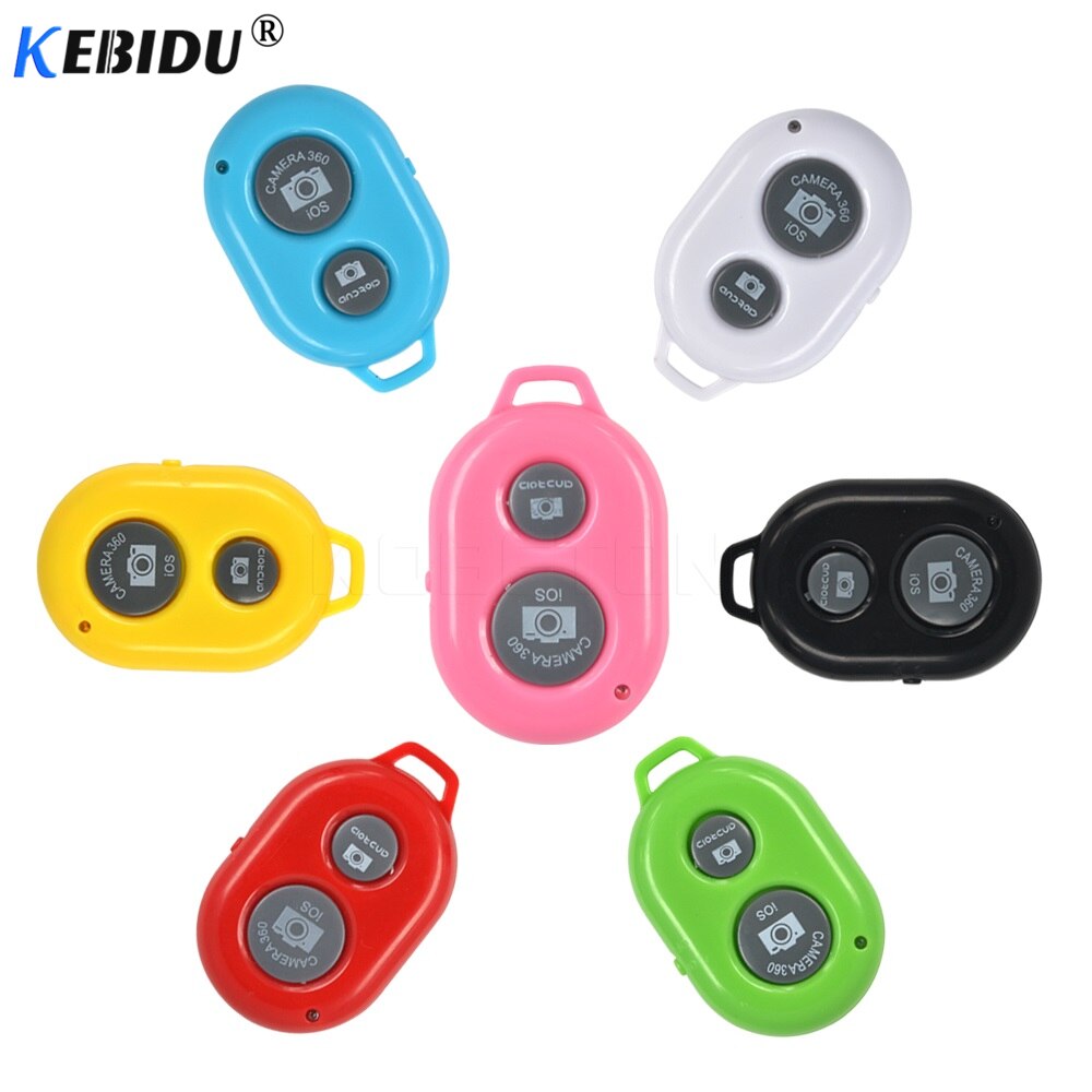Kebidu sem fio, bluetooth, timer, botão de liberação do obturador, para iphone, selfie, bastão, controle remoto, sem fio, para huawei