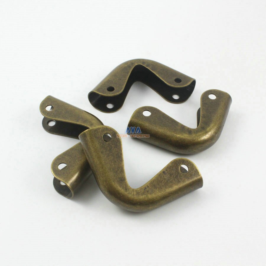 40 stk antikk messing bok hjørne bokbinding hjørne klipp 38mm