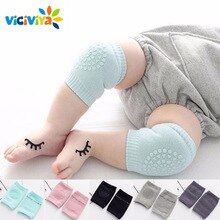 1 Paar Baby Kniebeschermers Kids Veiligheid Kruipen Sokken Kussen Beschermen Baby Knie Cap Katoen Beenwarmers Sokken Voor Kids 1-3 Jaar Oud