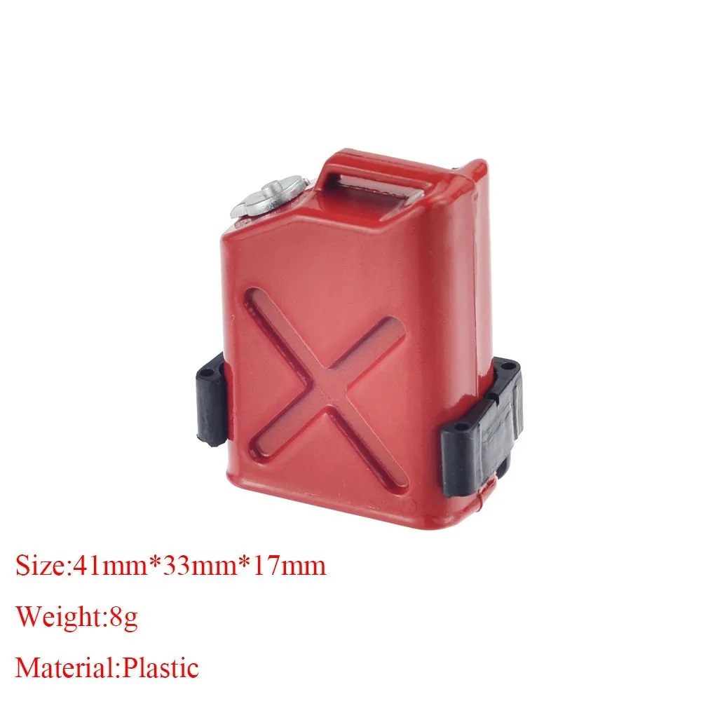 Mini Olie Vat Emmer Brandblusser Decoratieve voor 1/10 1/14 1/18 RC Crawler Auto Traxxas TRX4 Defender AXIALE SCX10 RC4WD: Rood