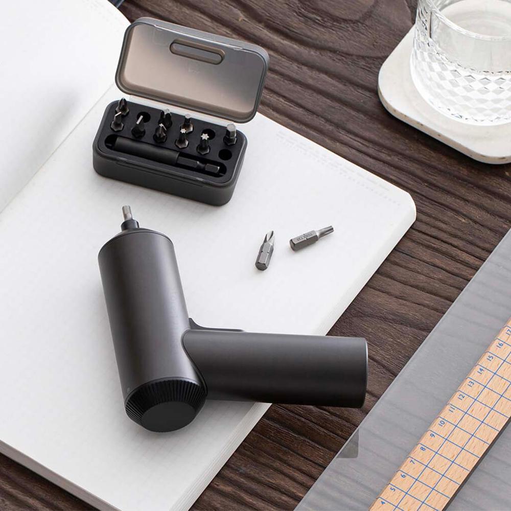 Oryginalny Xiaomi Mijia wkrętak elektryczny 5N.m wysoki za chwilę obrotowy bezprzewodowy 2000mAh baterii doprowadziło światła S2 stal fragment narzędzia robić naprawy domu