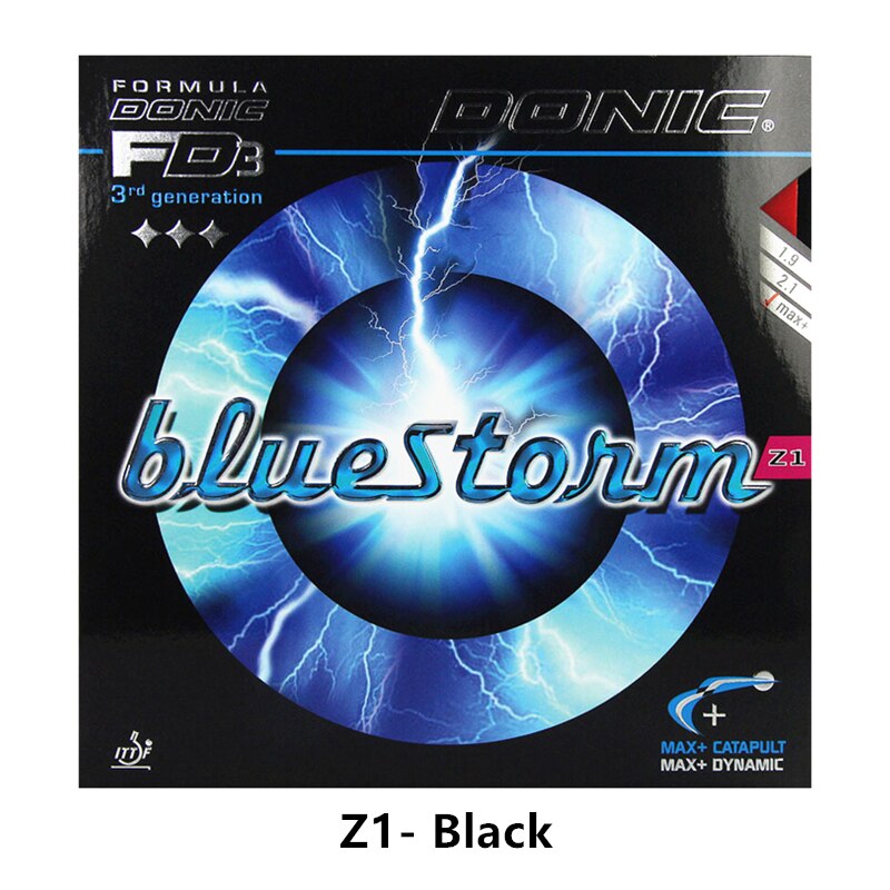 DONIC Bluestorm Z1 Z2 Z3 Tennis Da Tavolo di Gomma di Velocità di Rotazione brufoli in con spugna ping pong tenis de mesa: Z1 Black