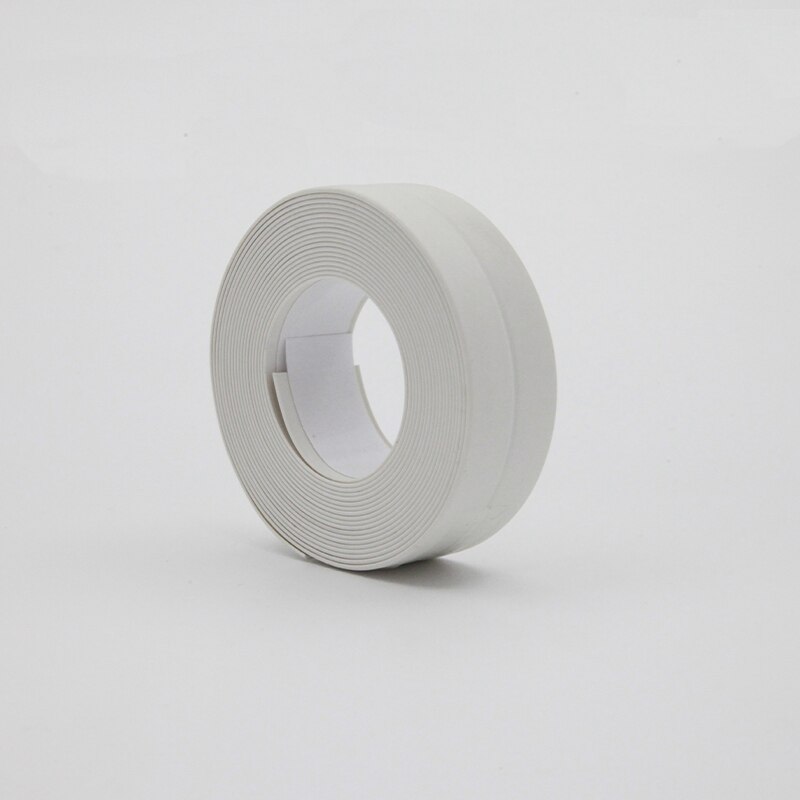 Cinta de sellado para ventanas y baño, adhesivo de Pvc impermeable para pared, costura autoadhesiva, sellador de esquina de inodoro, 3,2 m x 22mm: 2.2white