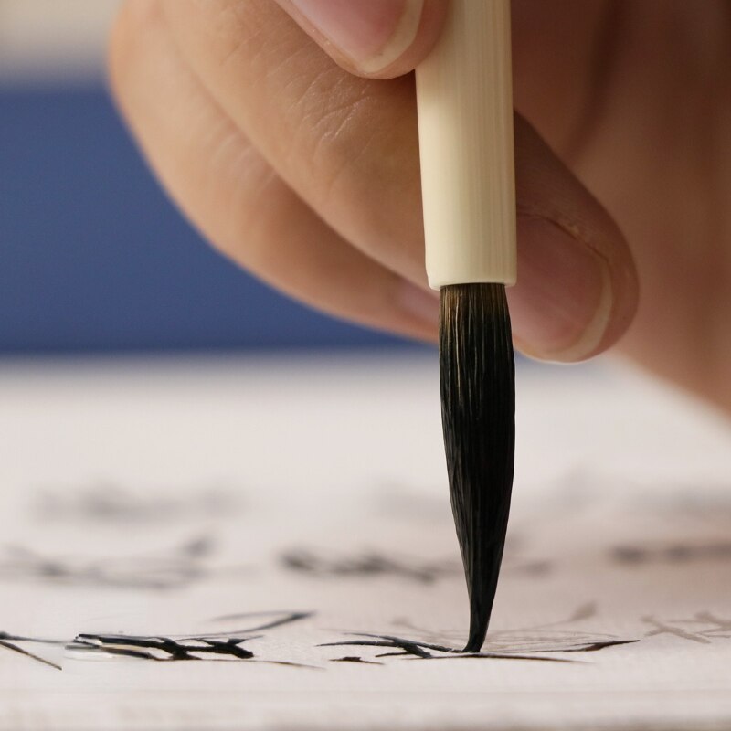 Wolf Hair Chinese Song Huizong Calligraphy Brush Pen Watercolor Painting Fine Line Small Regular Script Brush Calligraphie Pen