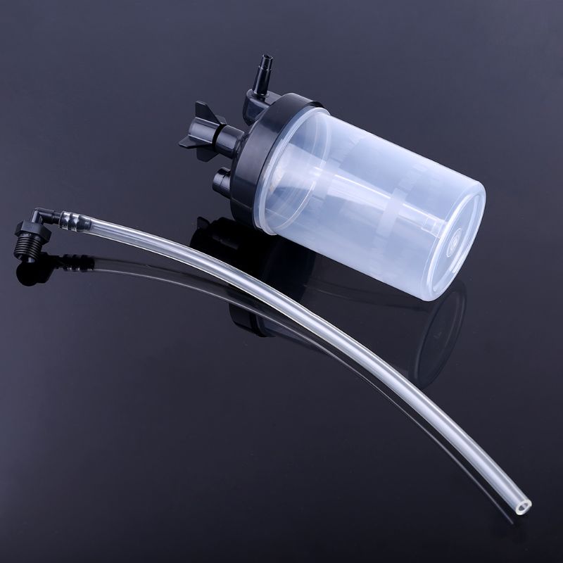 Oxygen Bubbler Bottle - Humidity for Oxygen Concentrator with Tubing Connector Elbow 12&quot; Au17 21