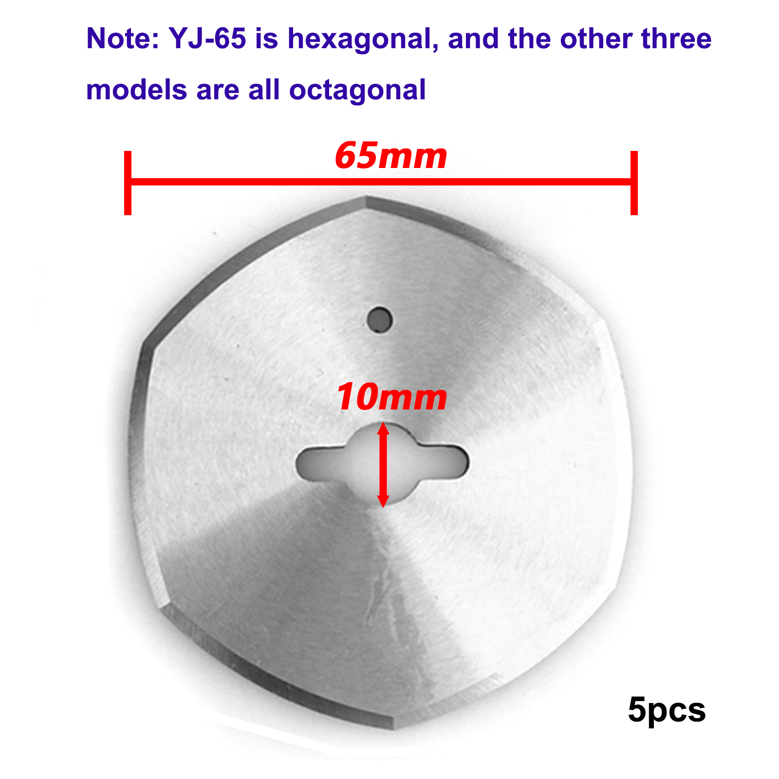 5PCS Gelegeerd Staal YJ-65/70/90/100 Roterende Ronde Blade Elektrische Doek Snijmachine Doek Stof mes Cutter DIY Handgereedschap: Oranje/zwart