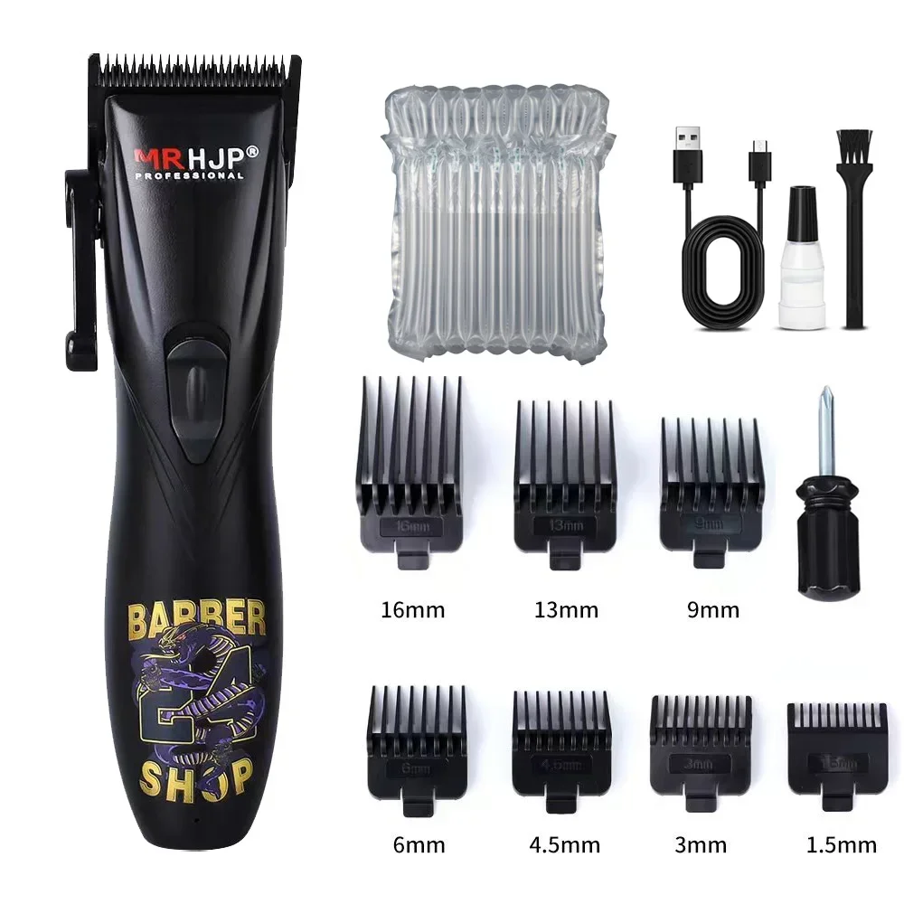 D9- gravur-ölkopf-haarschneider, spezial-friseursalonklinge aus dlc-beschichtetem kohlenstoffstahl, 7000 u/min elektrischer haartrimmer: Grün