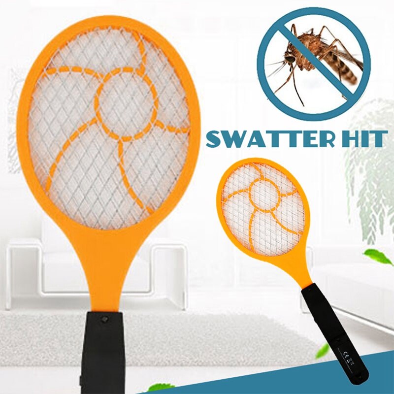 LED Electric Mosquito Swatter Flyswatter Electric Tennis Racket 44 x15.5 Wasp Mosquito Killer