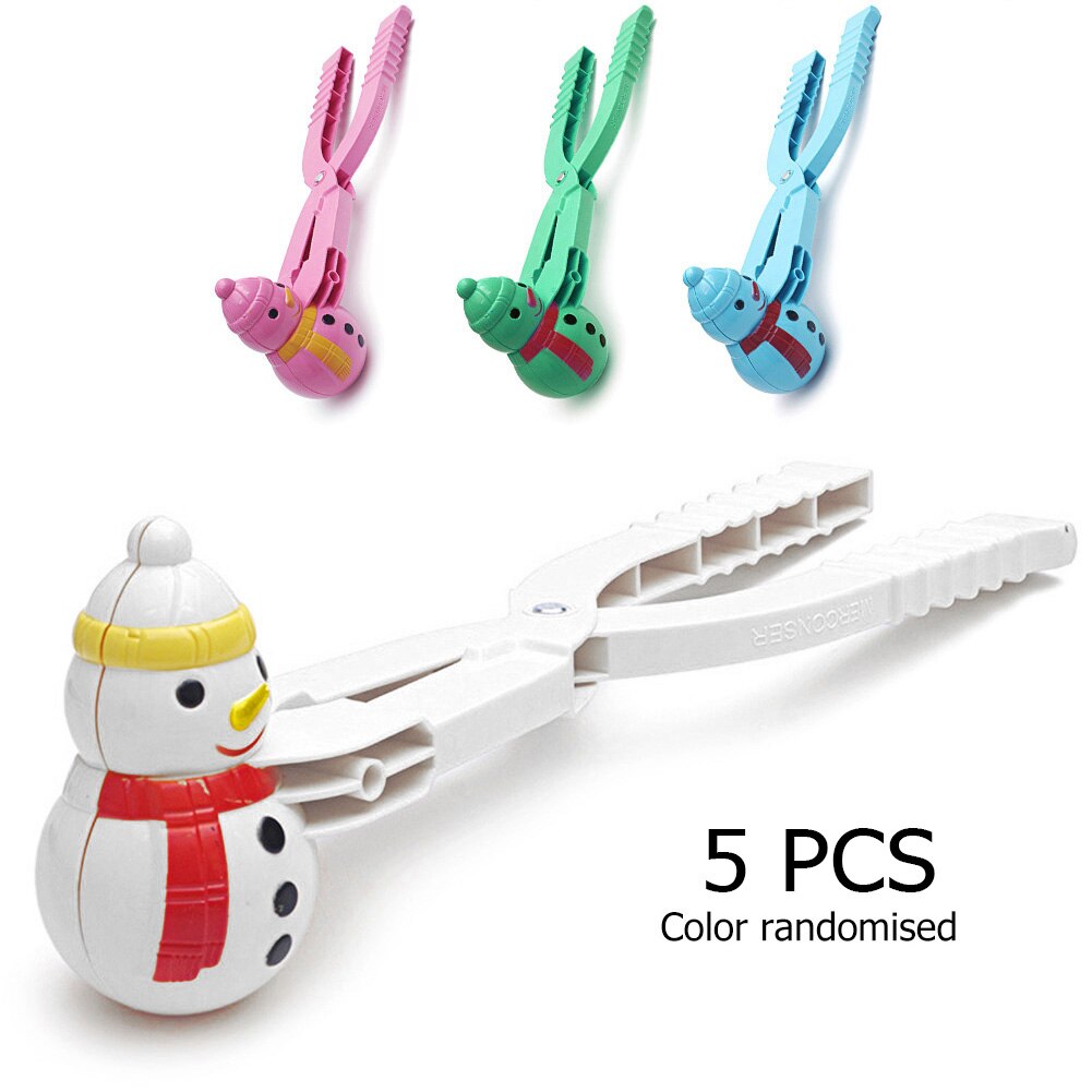 5 stücke Nette Schneemann Schneeball Clip Winter draussen Spielzeug Frostschutz Schneeball Spielzeug Schneemann Modell Schneeball Clip Farbe Zufällig