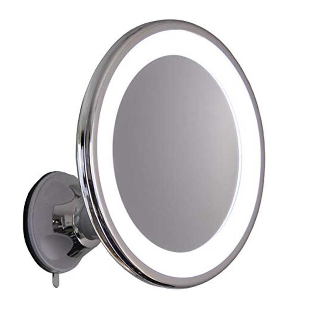 Round Makeup Vanity Mirror LED Portable Cosmetic Mirrors for Home Tabletop Bathroom Shower Beauty Tools EK