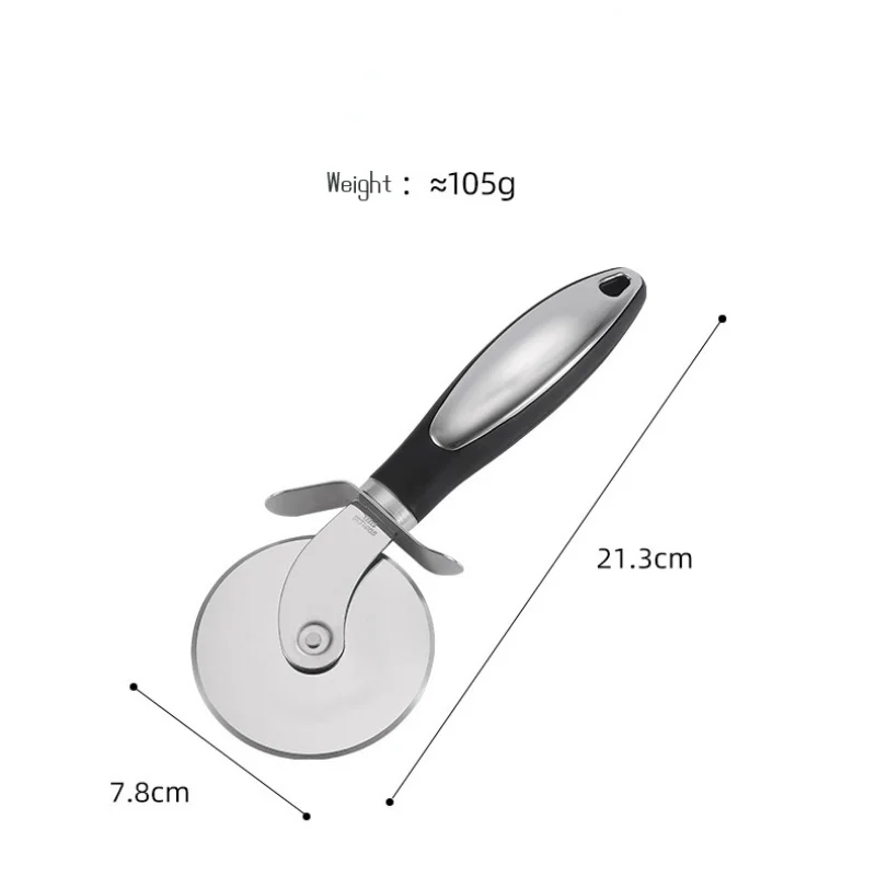 Roestvrijstalen pizzamesschep Pizzataart Pizza Roller Mes Driehoek Schop Mes Keukengereedschap
