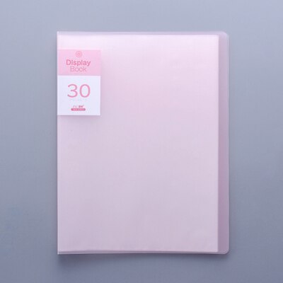 Displaybook Transparent Information Book Insert Folder Multi-layer Folder Student Folder Music Score Folder File Organizer: Pink 30 pages