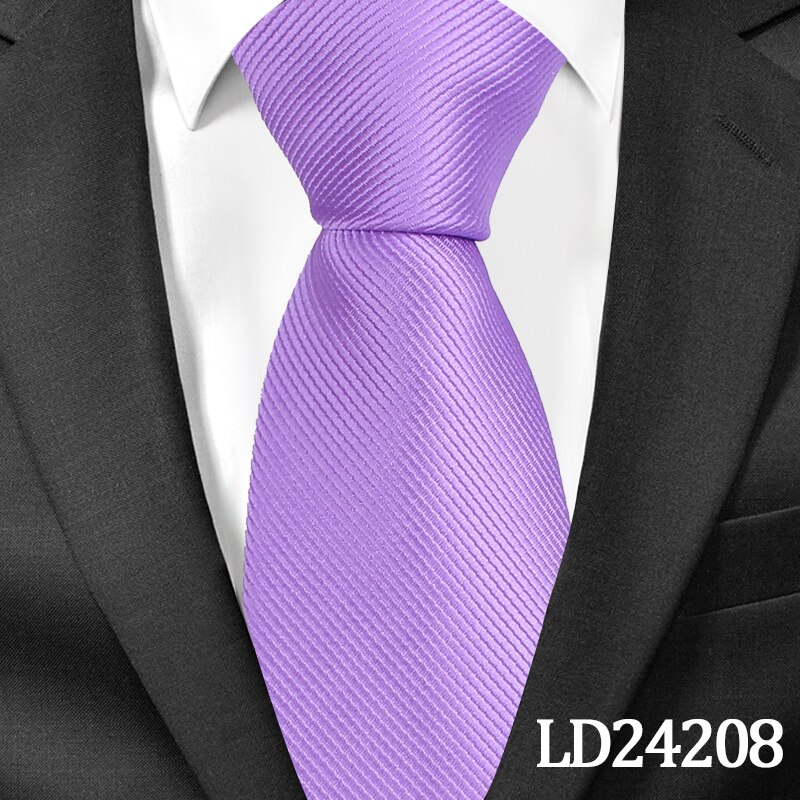 Klassiske solide slips til mænd afslappet halsslips gravatas slips corbatas 8cm brede brudgom slips til fest: Ld24208
