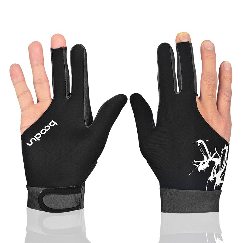 Guante de LICRA elástica Unisex, accesorio deportivo con 3 dedos, ideal para los tiradores de billar, Carom, Pool, Snooker, taco, para mano derecha o izquierda, 1 unidad