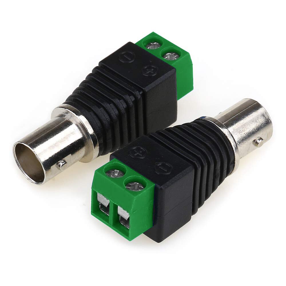 2 stk 5 stk 10 stk bnc kontakter til ahd kamera cvi kamera tvi kamera cctv kamera koaksial/katt 5/ katt 6 kabler