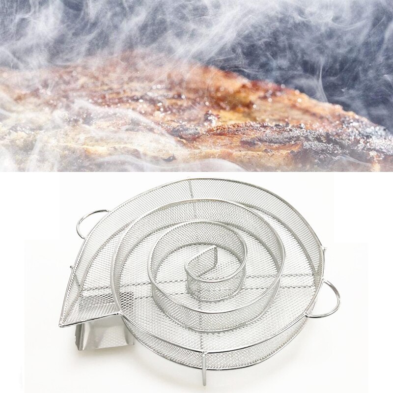 Shenhong kall rökgenerator camping kött bacon fisk grill rostfritt stål grillverktyg pellets rökbricka baktillbehör
