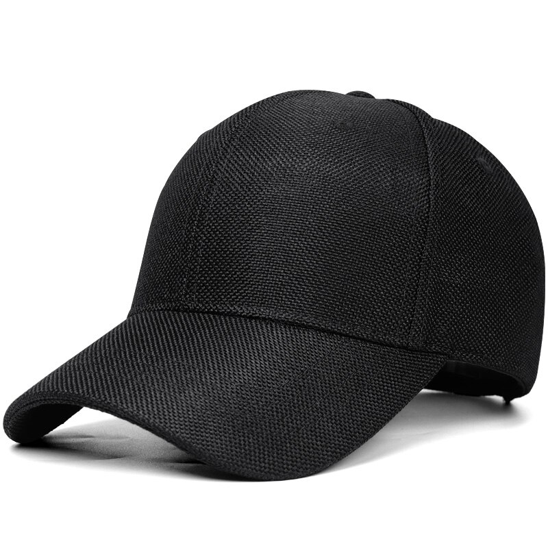 Cappelli da baseball in lino sintetico profondo di grandi dimensioni uomo estate all&#39;aperto berretto da sole fresco uomo cappellini snapback sportivi di grandi dimensioni 55-60cm 60-66cm