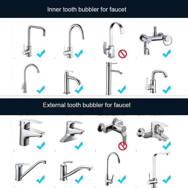 Waterbesparende Kraan Beluchter 2L Minuut 24 Mannelijke 22Mm Binnendraad Grootte Tap Apparaat Waskolf