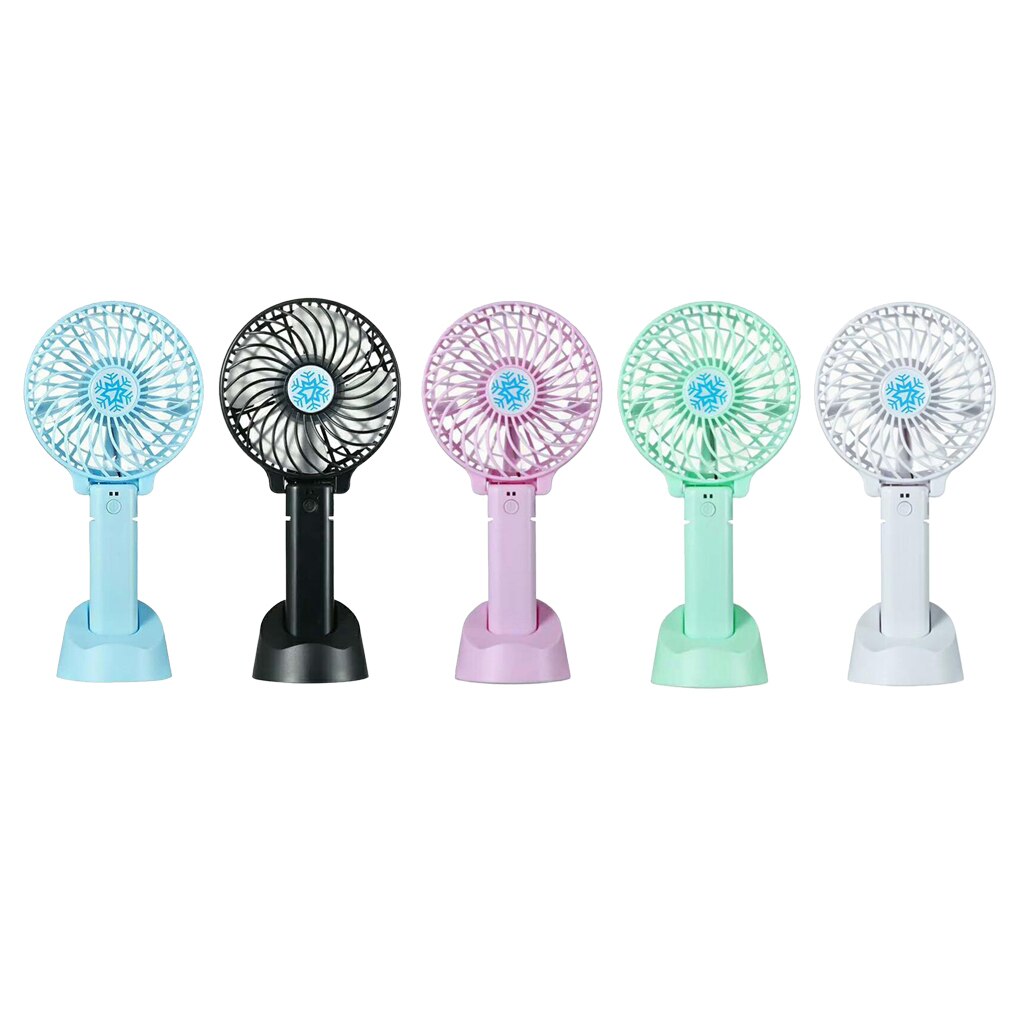 Portable Rechargeable Foldable Fan Air Cooler ABS Mini Desk USB Battery Fans