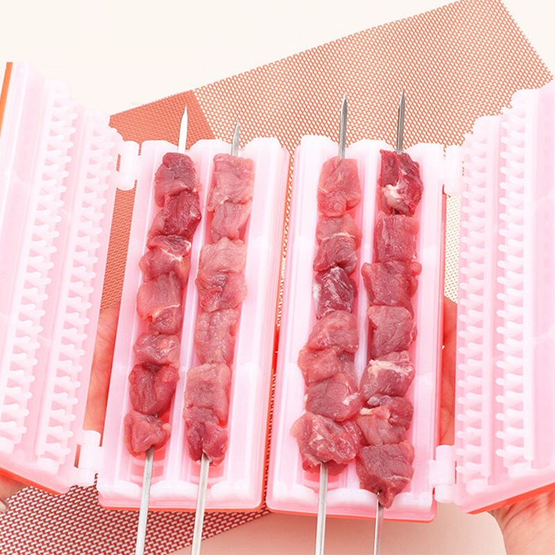 Multifunctional Barbecue Manual Stringer Tool Household Lamb Skewers Skewer Threading Machine Automatic Meat Skewers