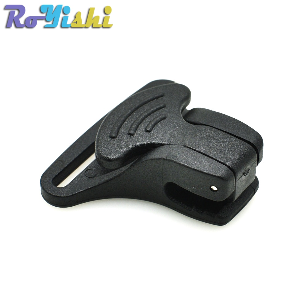 40mm Webbing Black Plastic Snap Hook Clip For Bag Backpack Accessories Outdoor sports bag accessories