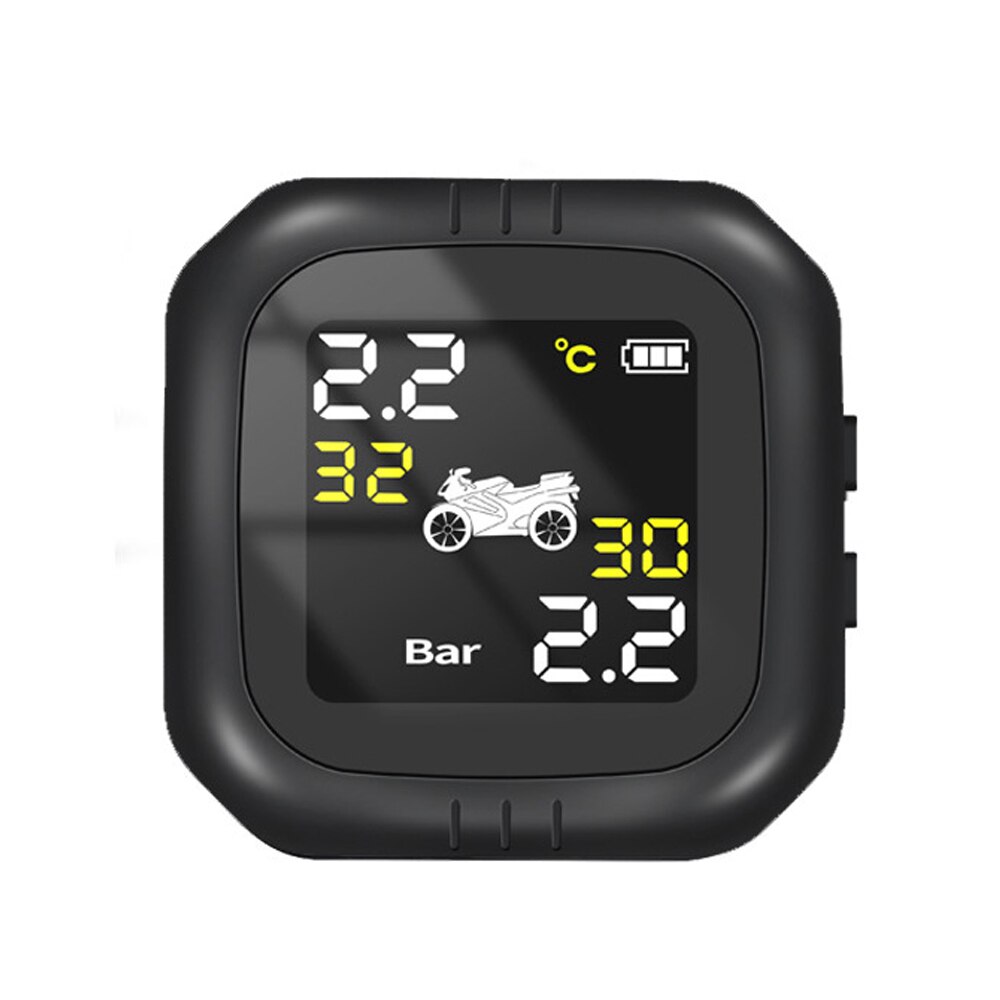 Wireless Motorcycle Tire Pressure Monitoring System TPMS Waterproof Cordless High Accurancy Tire Pressure Tester