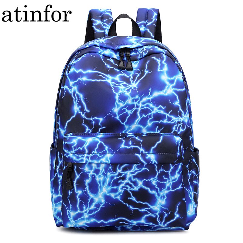 Atinfor Nylon Frauen Wasserdichte Rucksack Mädchen Täglichen Buch Tasche Schule Taschen für Teenager