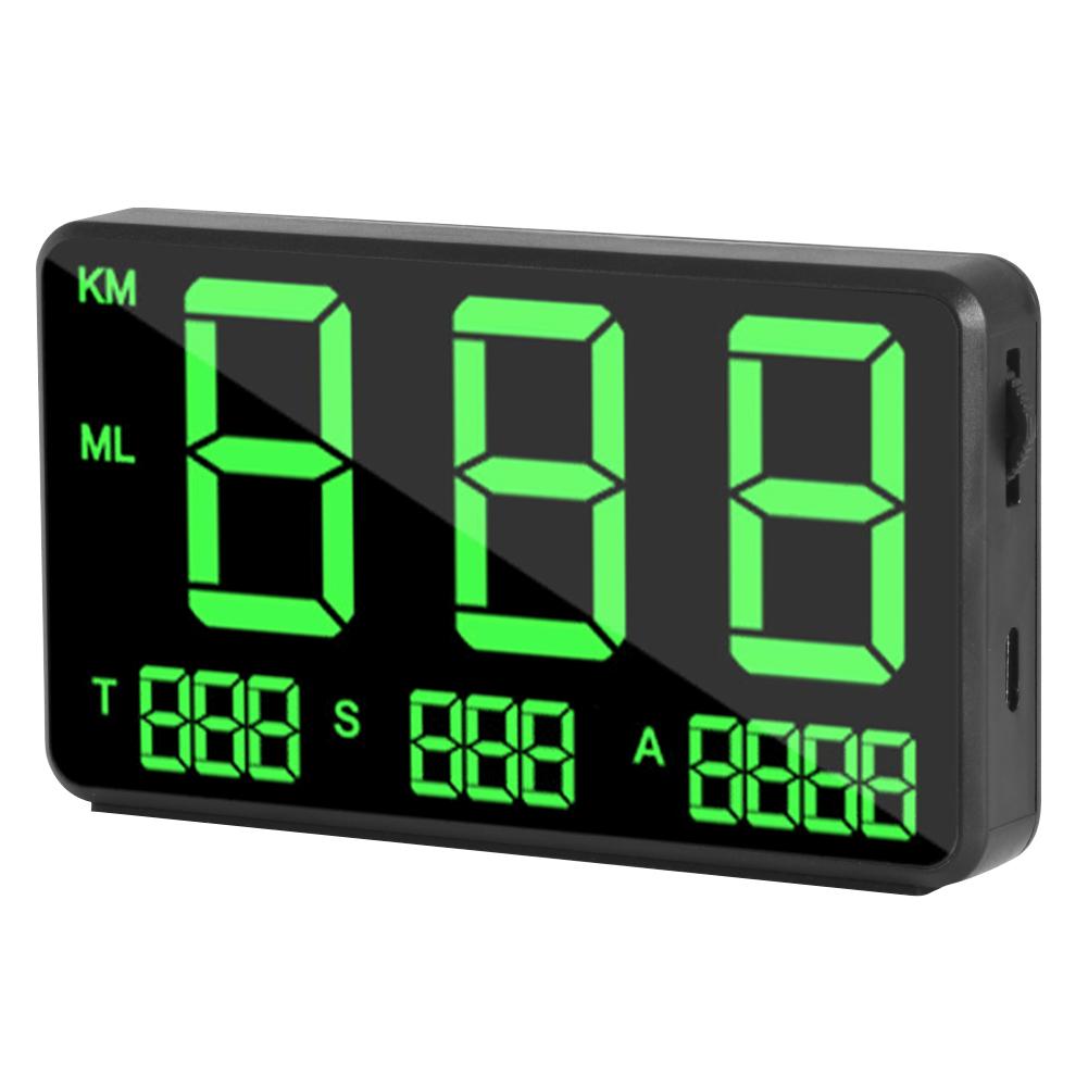 C80 Digital GPS Speedometer Car HUD Head Up Display KM/H MPH Speed Display Over Speeding Alarm System Universal for Bike Truck