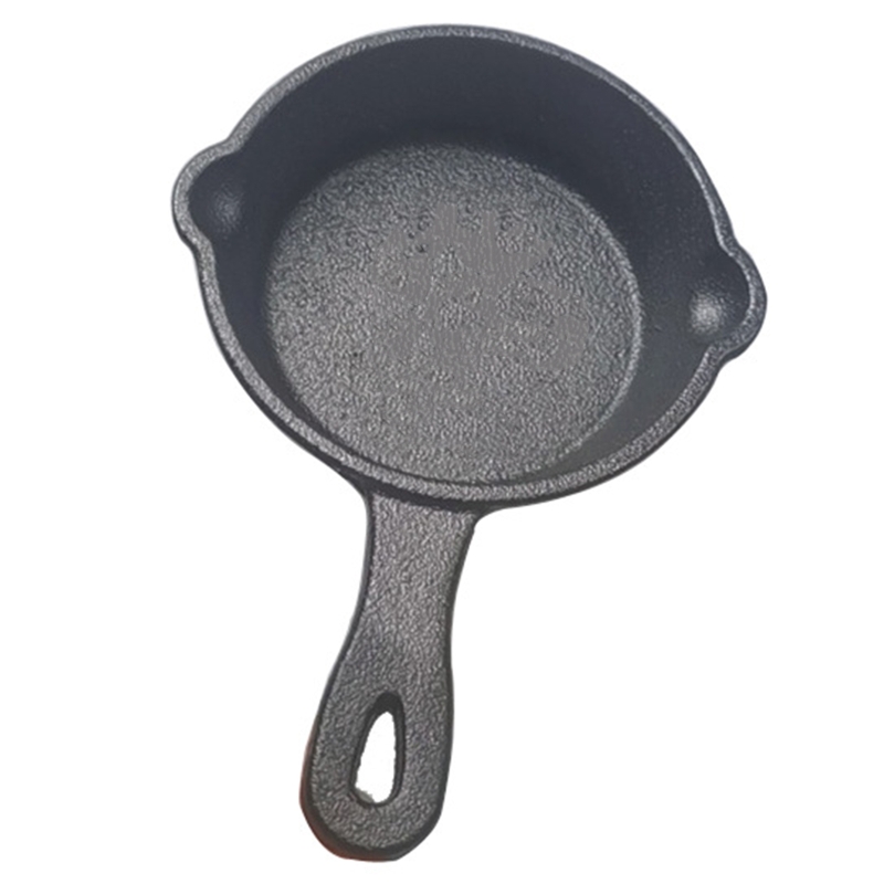 8.5Cm Kleine Koekenpan Steak Pot Non Stick Gietijzeren Materiaal Wok Pannen Met Handvat Voor Thuis Inductie Elektrische gaskookplaat A0KF