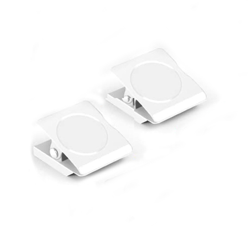 Kühlschrank-Magnetklammern, robuste Kühlschrankmagnete, Clips für Whiteboard, mehrfarbige magnetische Klemme aus Metall: Licht Grau