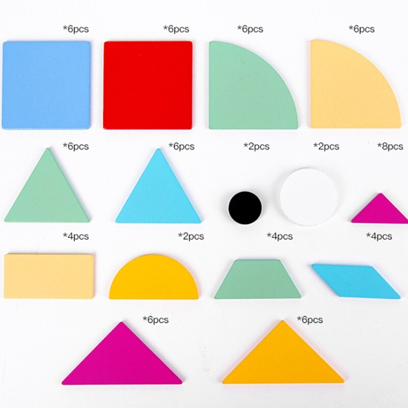 Fbil-Puzzel Educatief Speelgoed Voor Kinderen Creatieve Spelletjes Puzzel Leren Kinderen Ontwikkelen Houten Geometrische Vorm Speelgoed